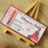 Happiest Place On Earth Personalised Foil Boarding Pass - Keepsake Presentation Gift